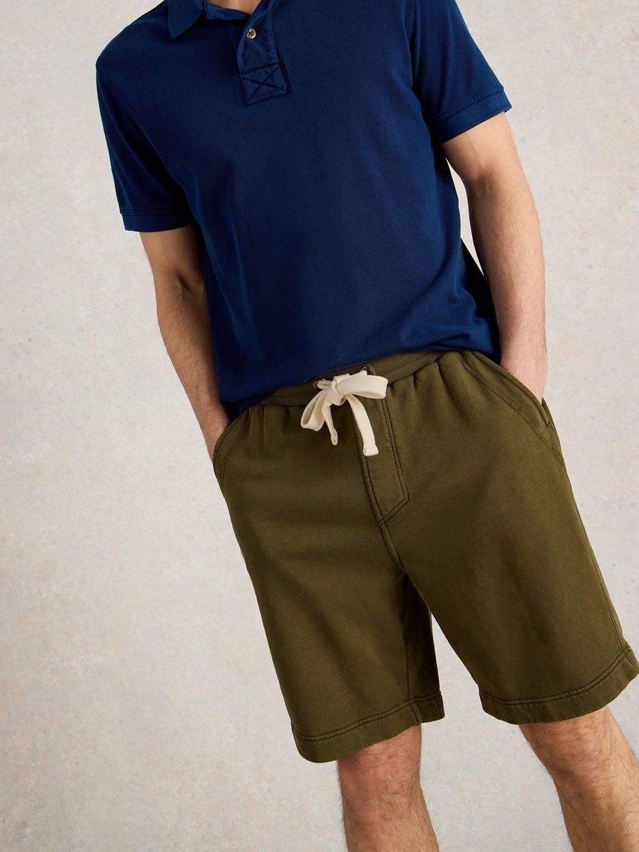 Lässige Jersey-Strickshorts aus Baumwolle