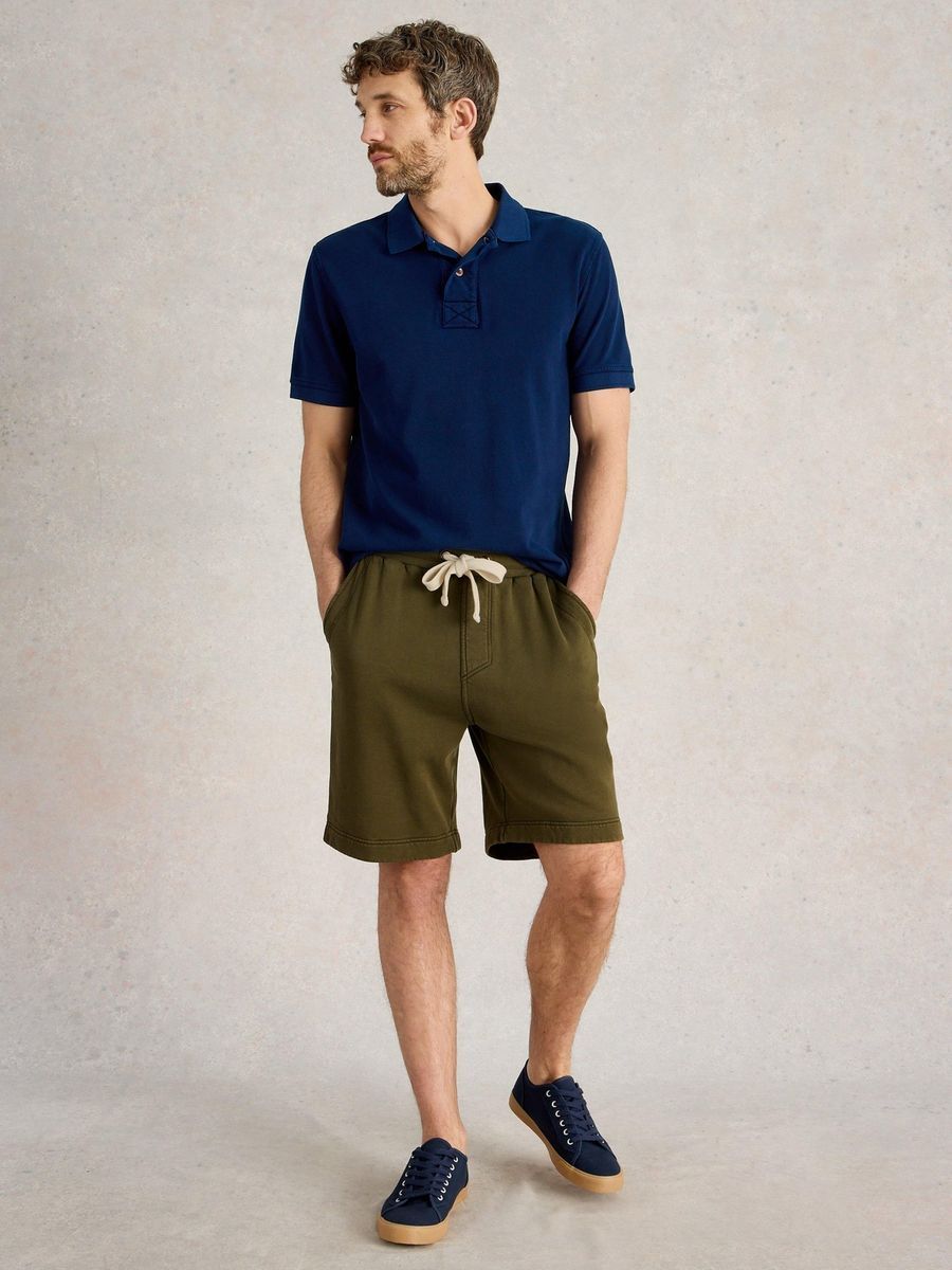 Lässige Jersey-Strickshorts aus Baumwolle
