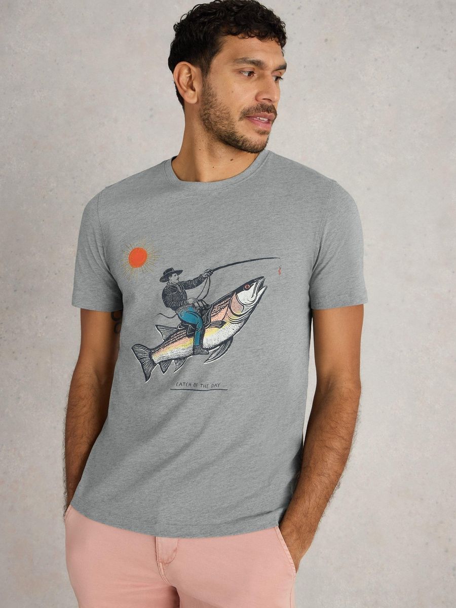 T-Shirt mit Grafikdruck und Rundhalsausschnitt