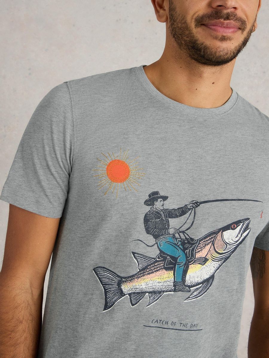 T-Shirt mit Grafikdruck und Rundhalsausschnitt