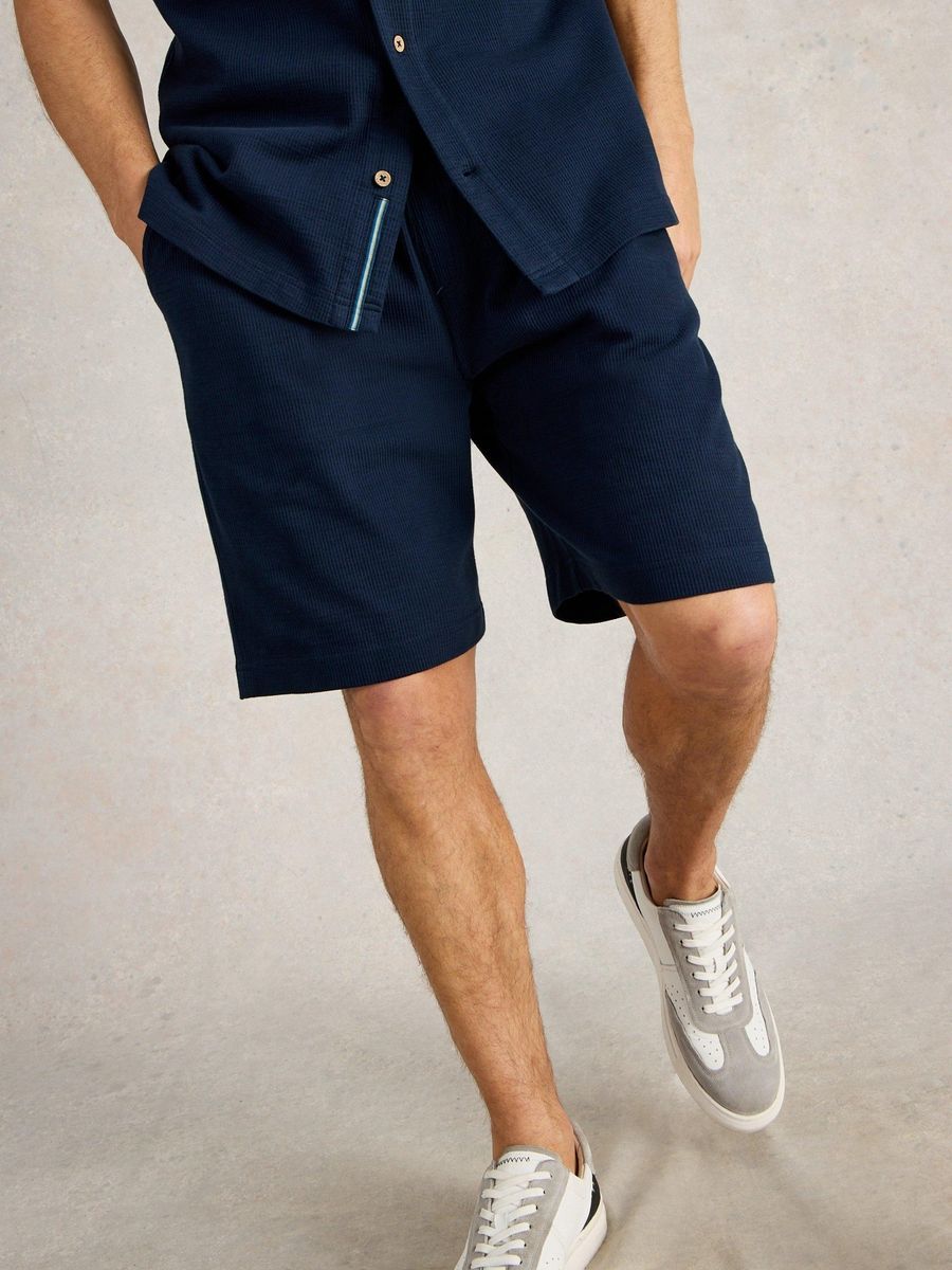 Gerippte Jersey-Loungeshorts