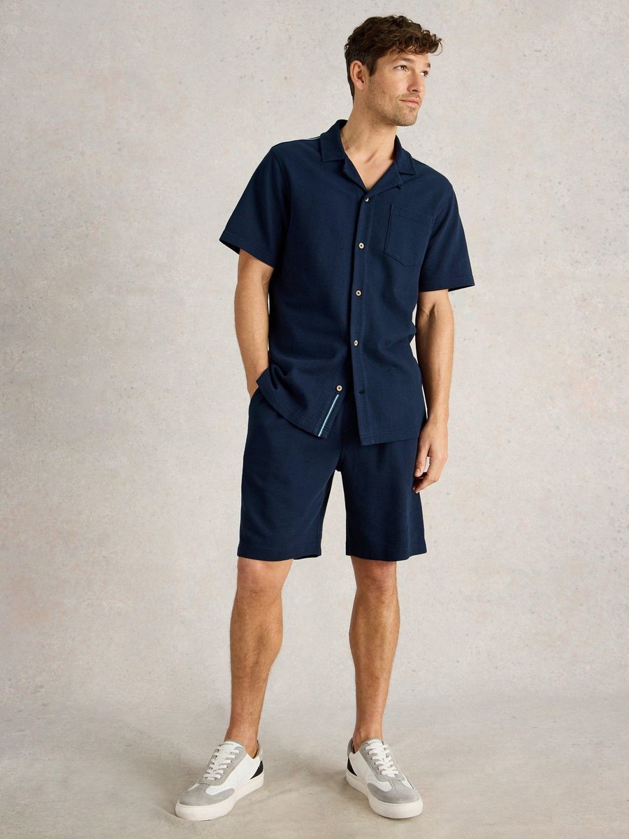 Gerippte Jersey-Loungeshorts