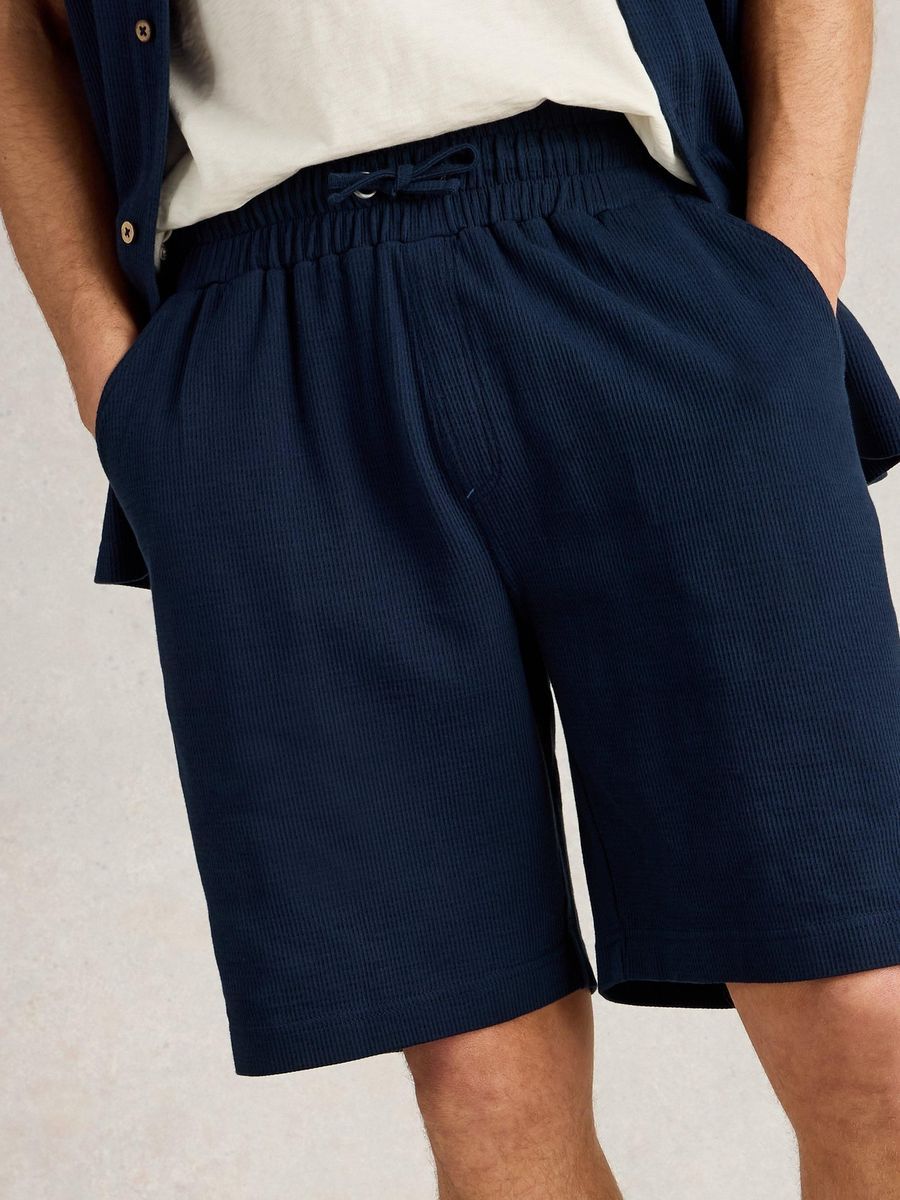 Gerippte Jersey-Loungeshorts