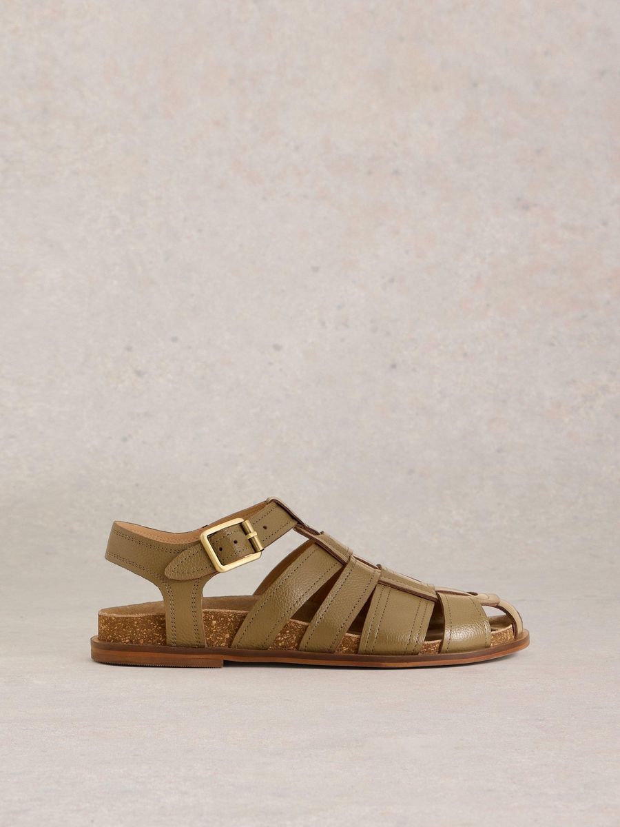 Fischersandalen aus Leder