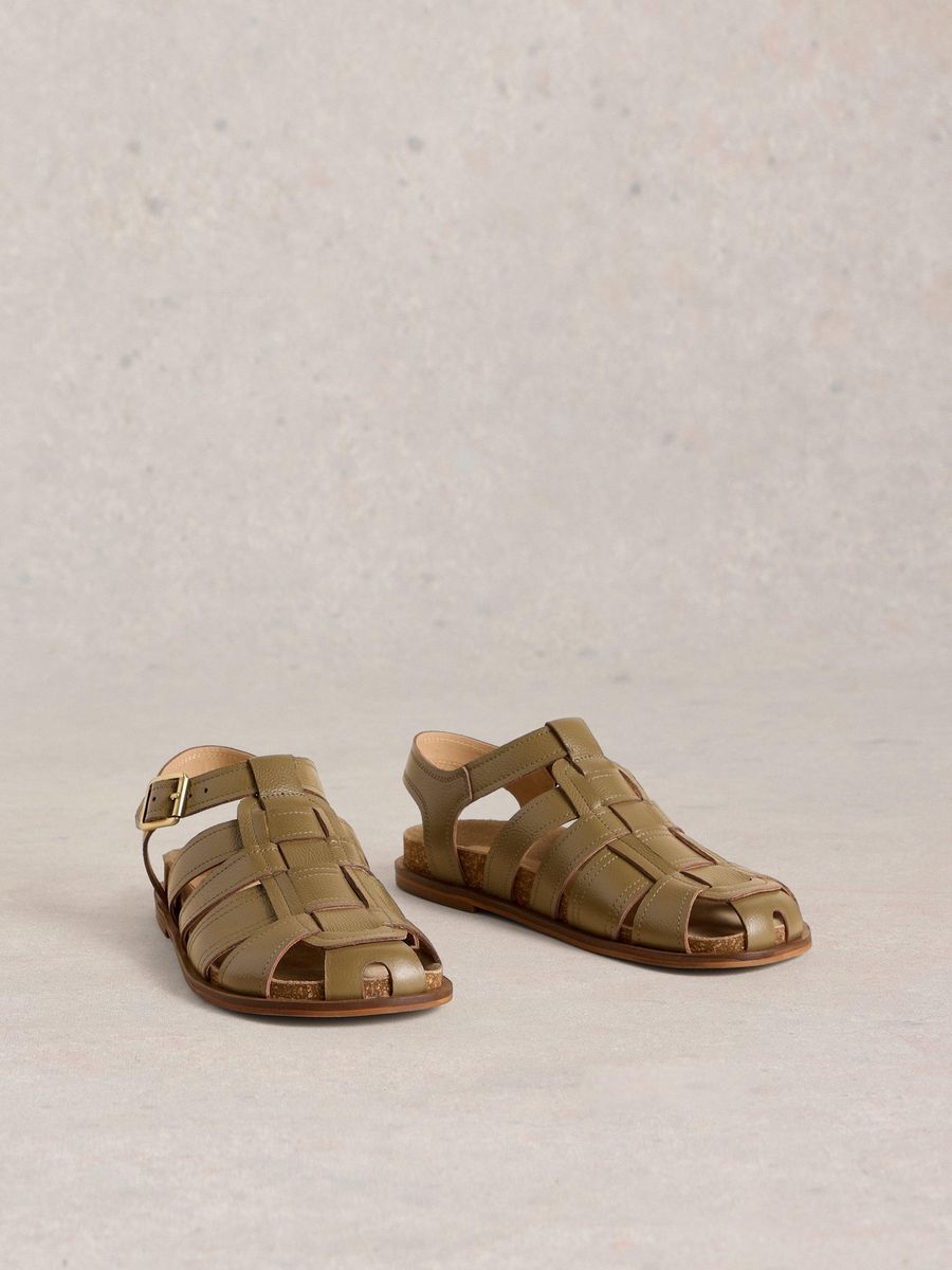 Fischersandalen aus Leder
