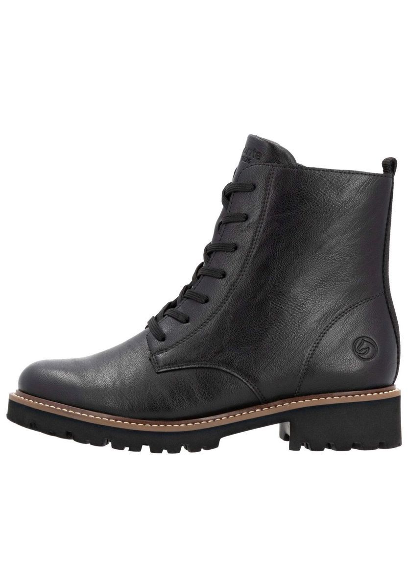 Knöchelhohe Schnürstiefelette aus Leder