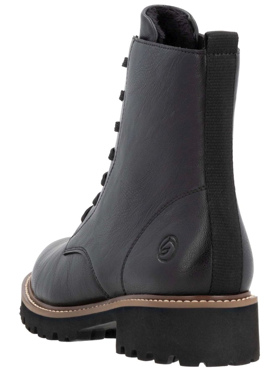 Knöchelhohe Schnürstiefelette aus Leder