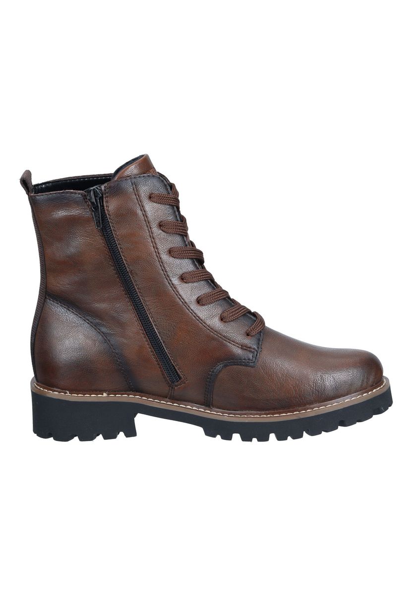 Zeitlose Leder-Schnürstiefeletten