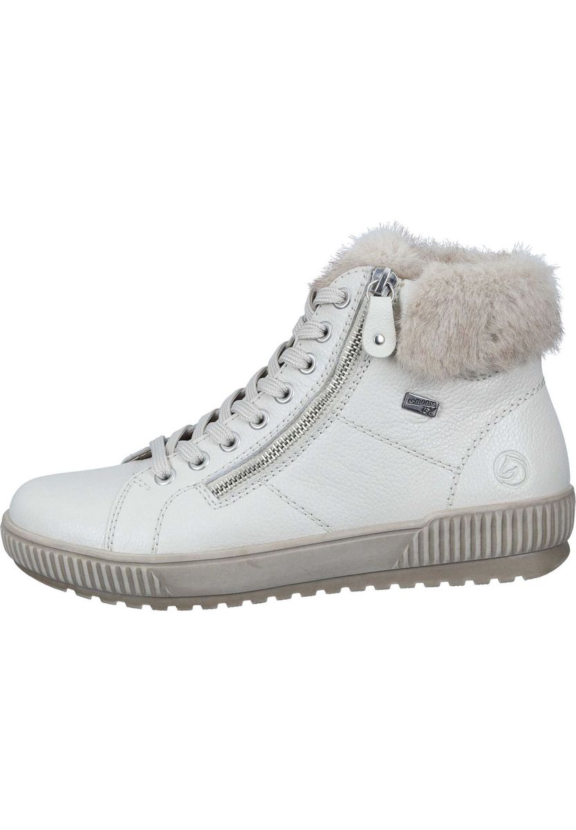 Remonte Beige Leder Stiefeletten