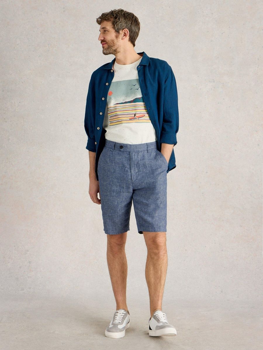 Leinen Chino Shorts