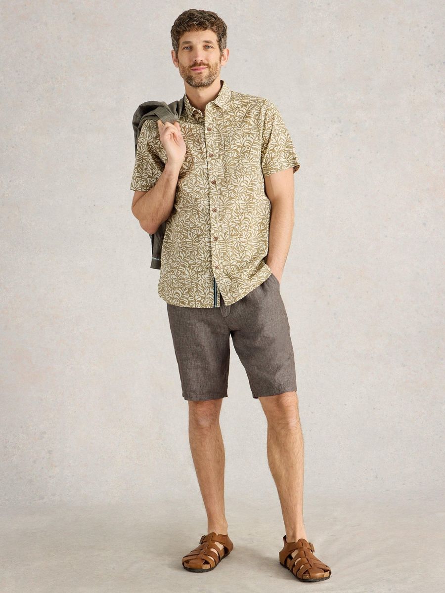 Leinen Chino Shorts