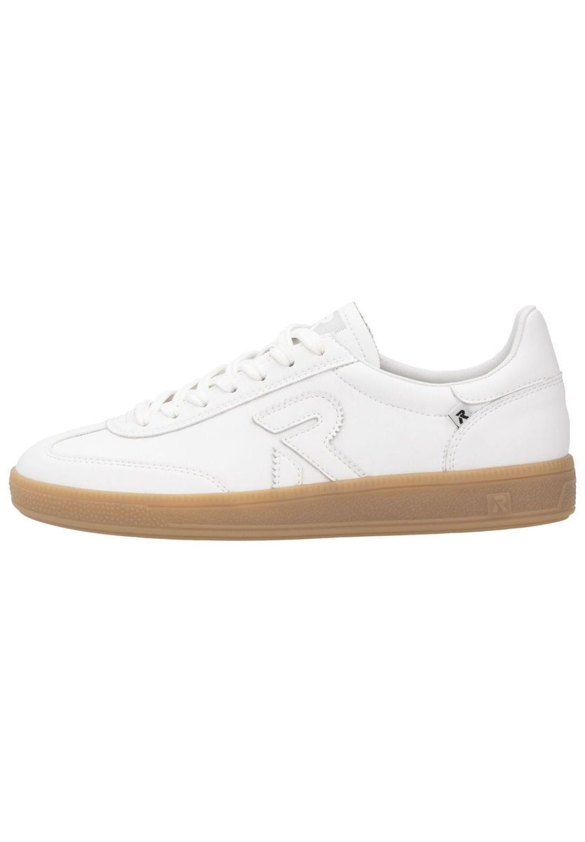 Sauberer weißer Leder-Freizeit-Sneaker