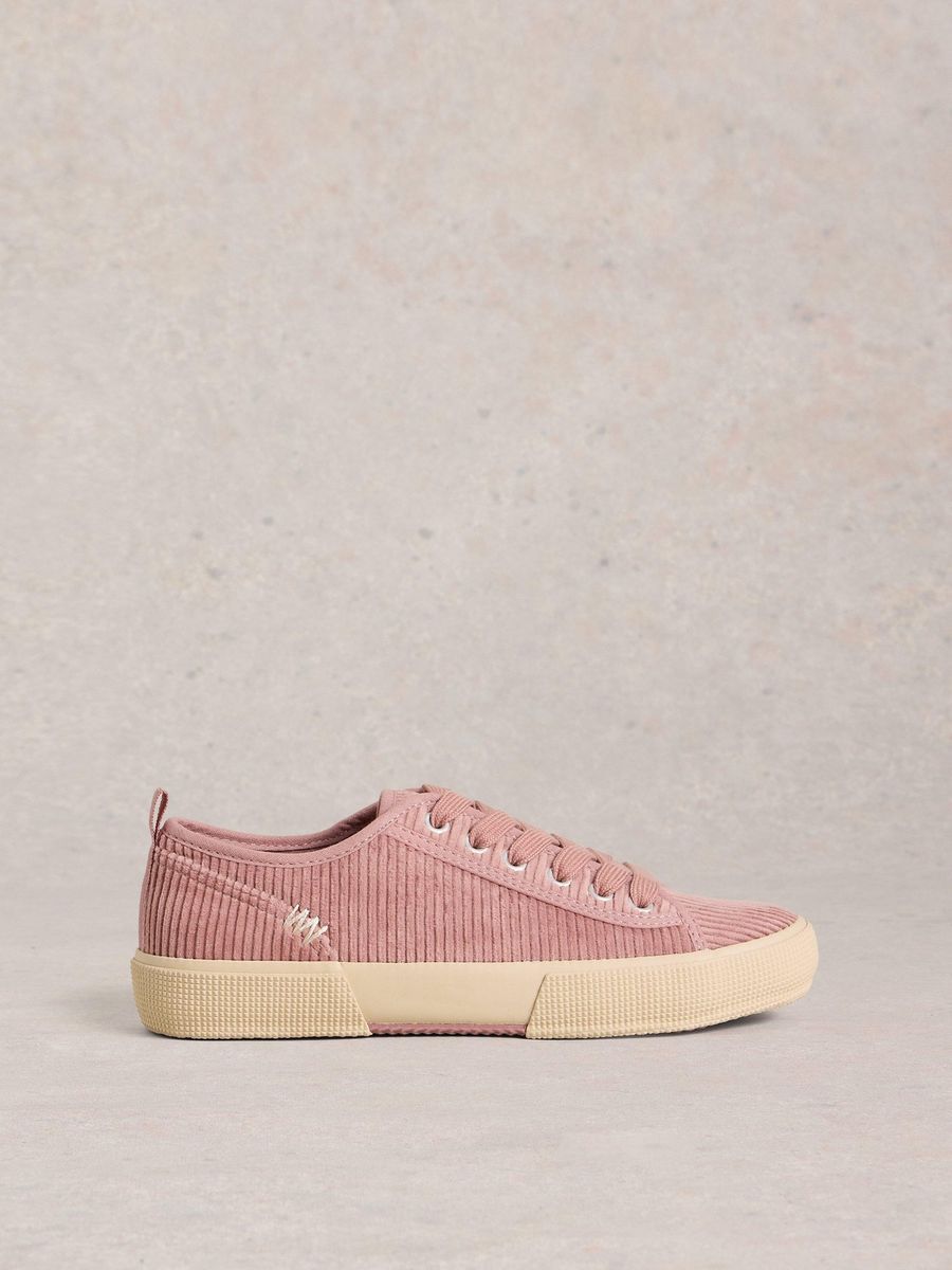 Lässige Kordsamt-Schnürsneakers