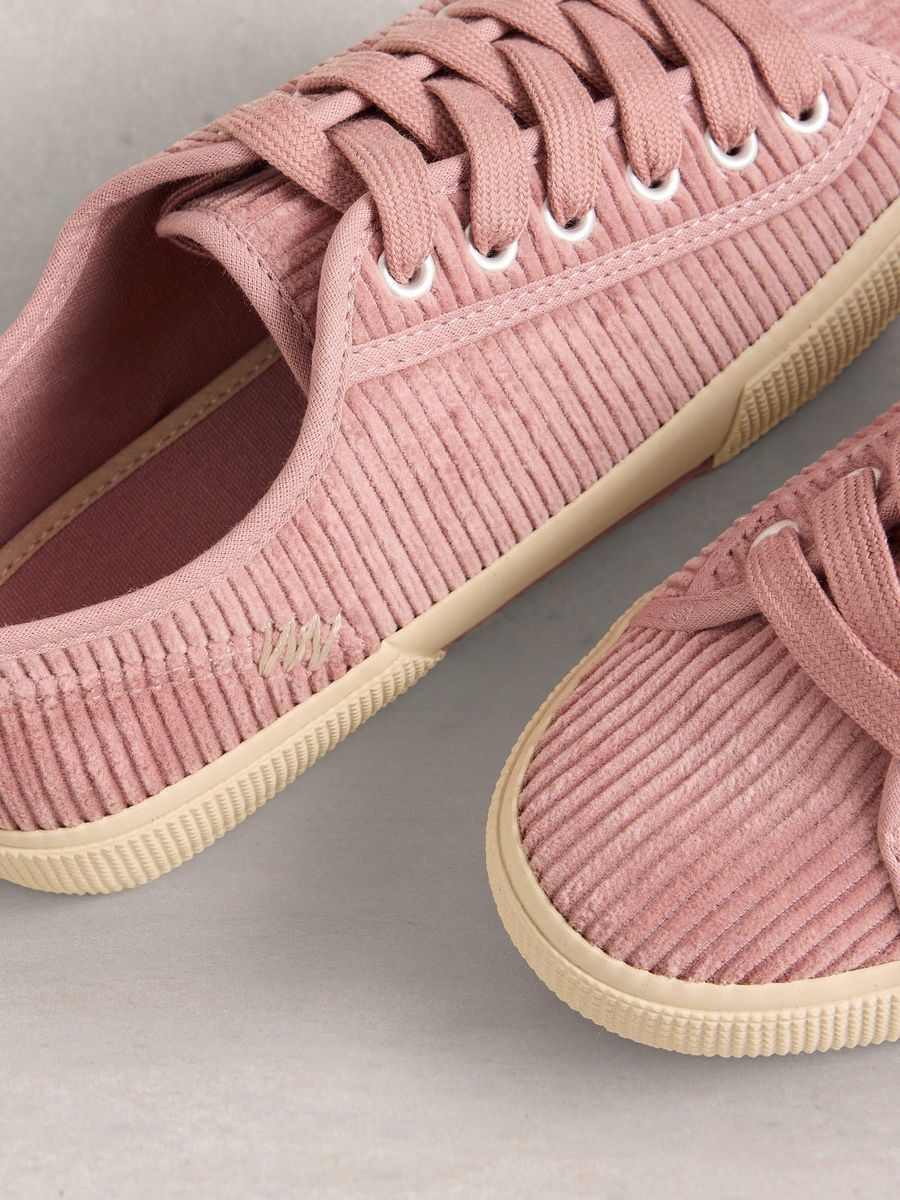 Lässige Kordsamt-Schnürsneakers