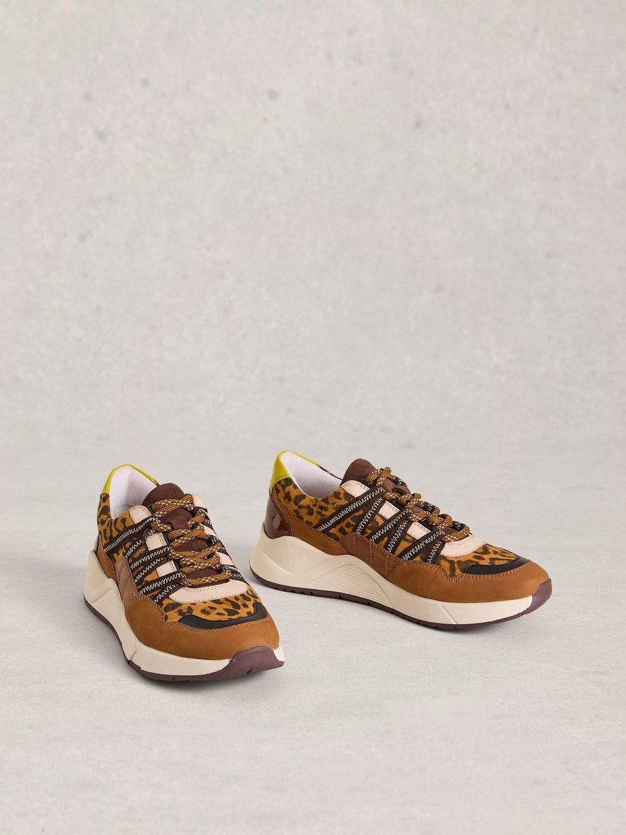 Leichte Laufschuhe mit Animal-Print