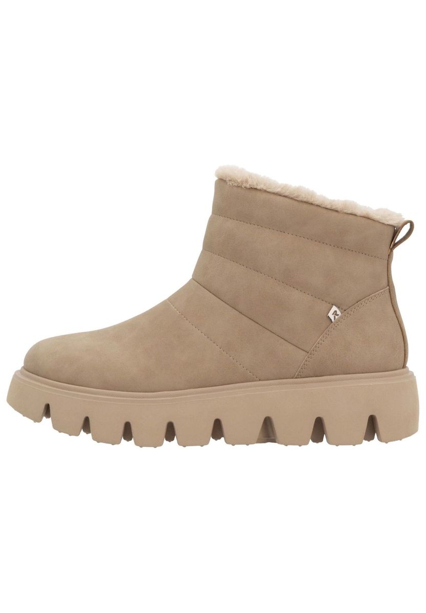 Beige Winterstiefelette für Damen