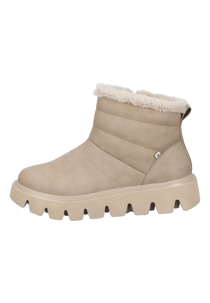 Beige Winterstiefelette für Damen