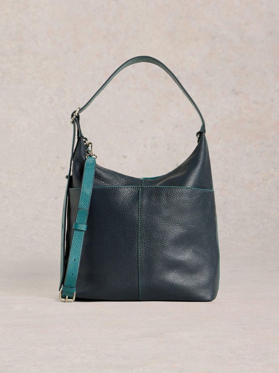 Leder Crossbody Hobo Tasche mit Riemen