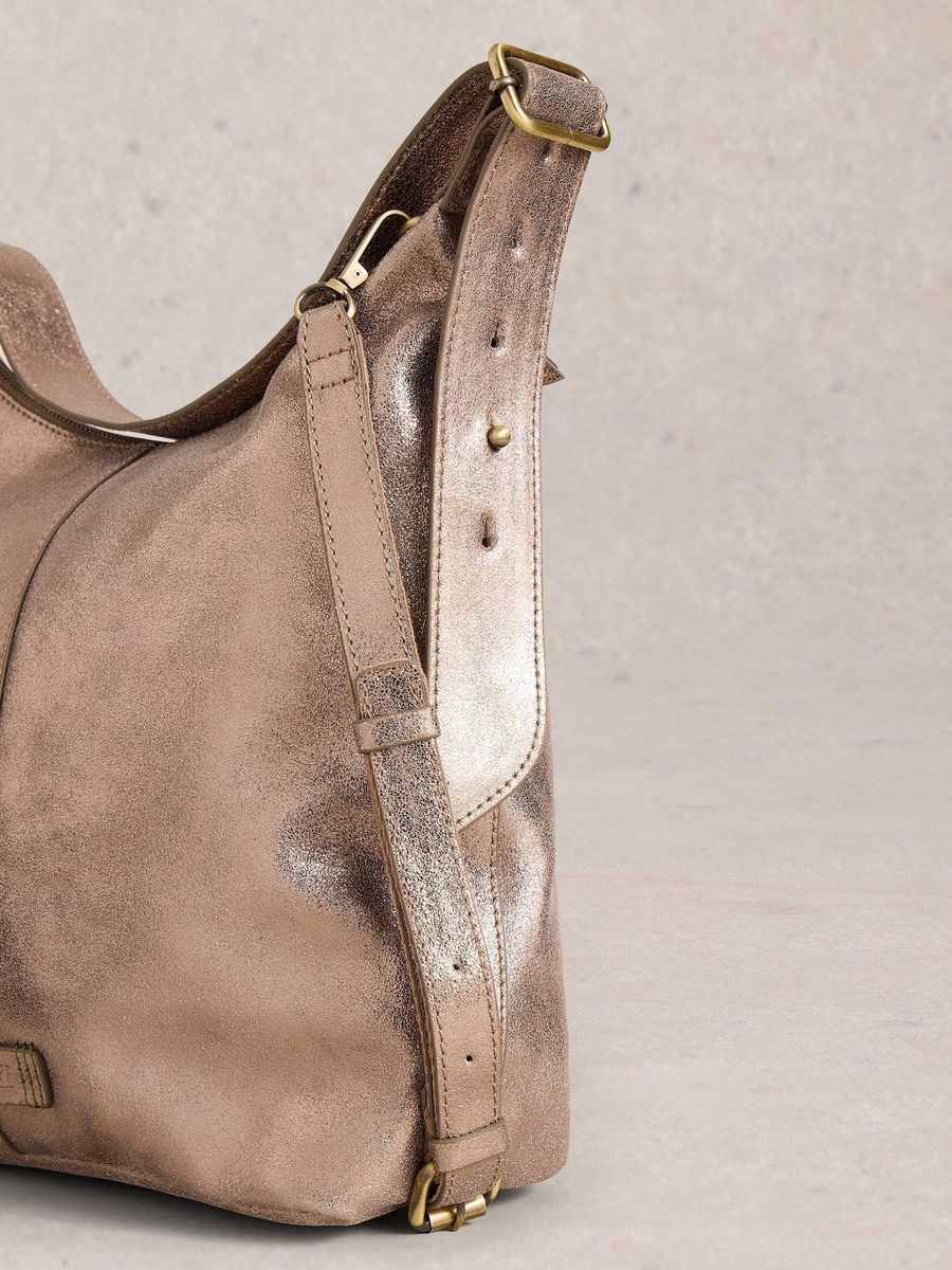 Leder Crossbody Hobo Tasche mit Riemen