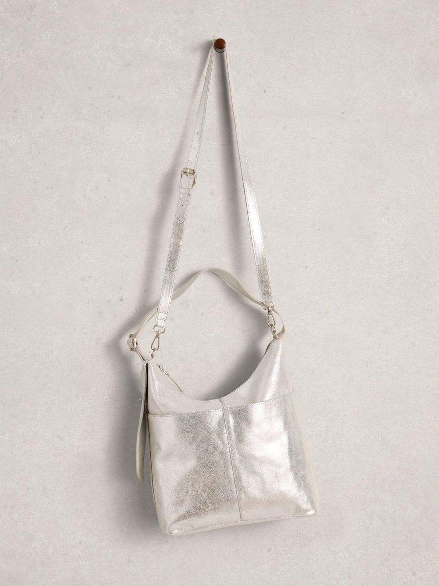 Leder Crossbody Hobo Tasche mit Riemen