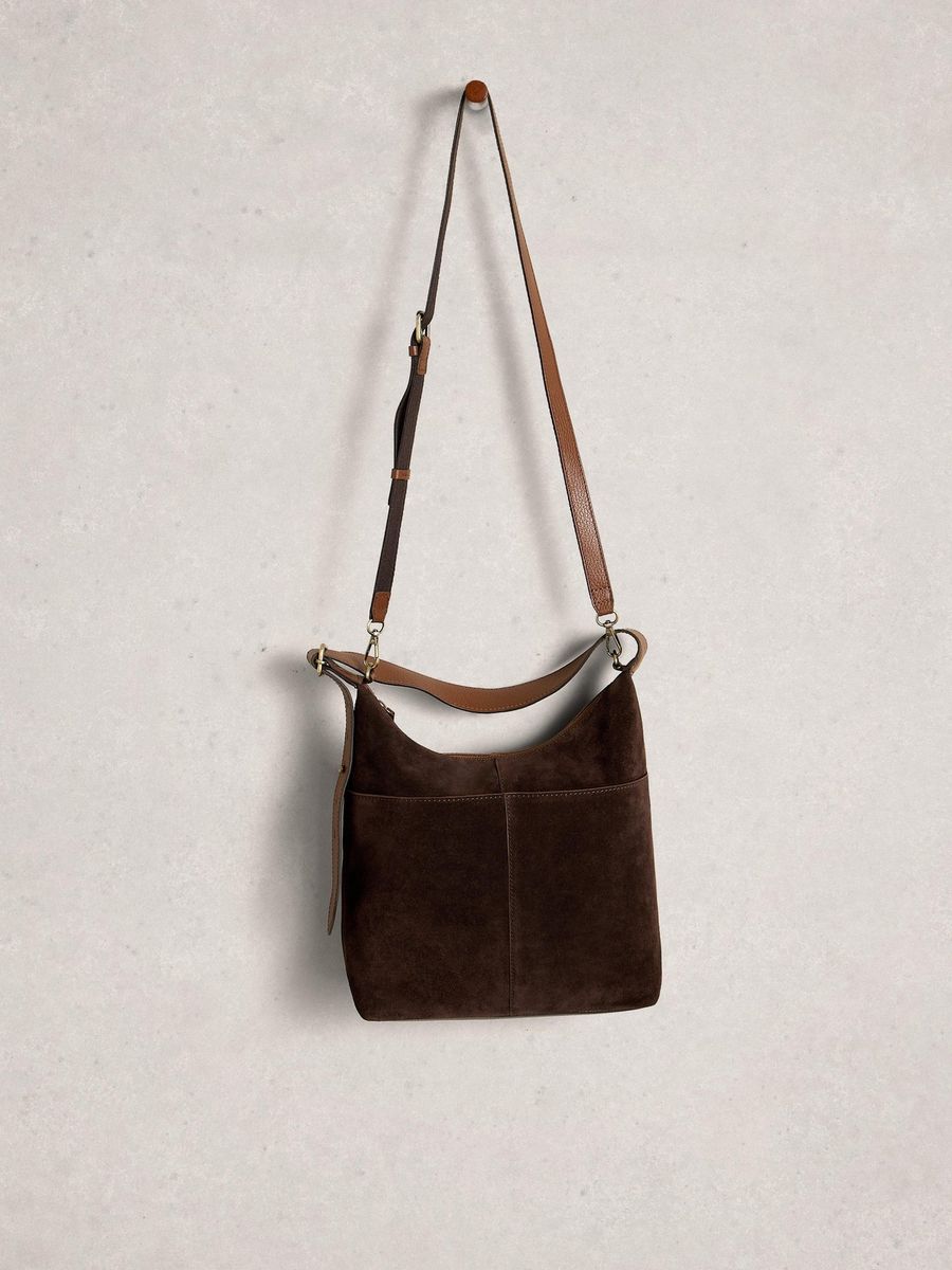 Leder Crossbody Hobo Tasche mit Riemen
