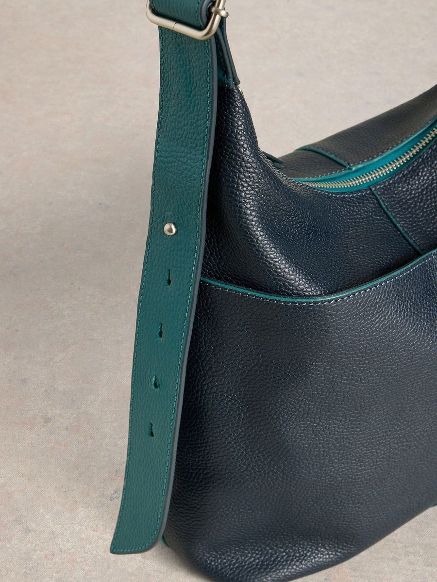Leder Crossbody Hobo Tasche mit Riemen