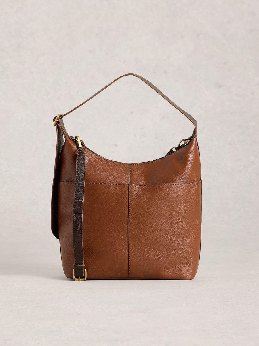 Leder Crossbody Hobo Tasche mit Riemen