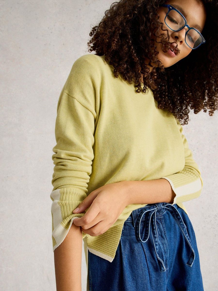 Leichter Pullover aus Baumwollmischung
