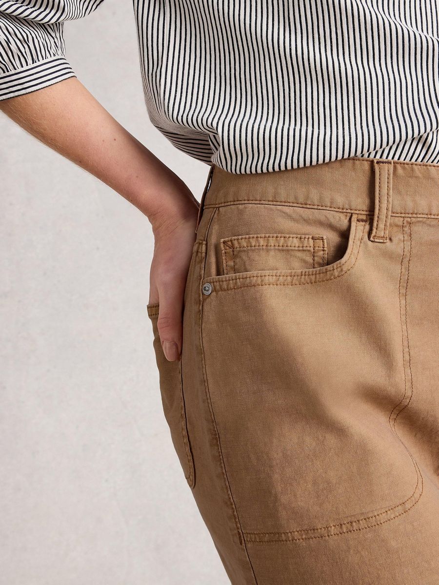 A-Linien Chino-Rock mit Taschen