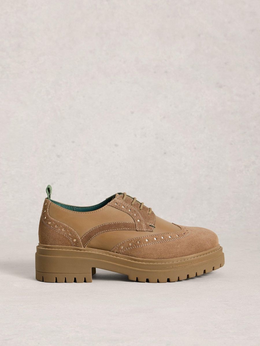 Klassische Oxford Halbschuhe mit Profilsohle