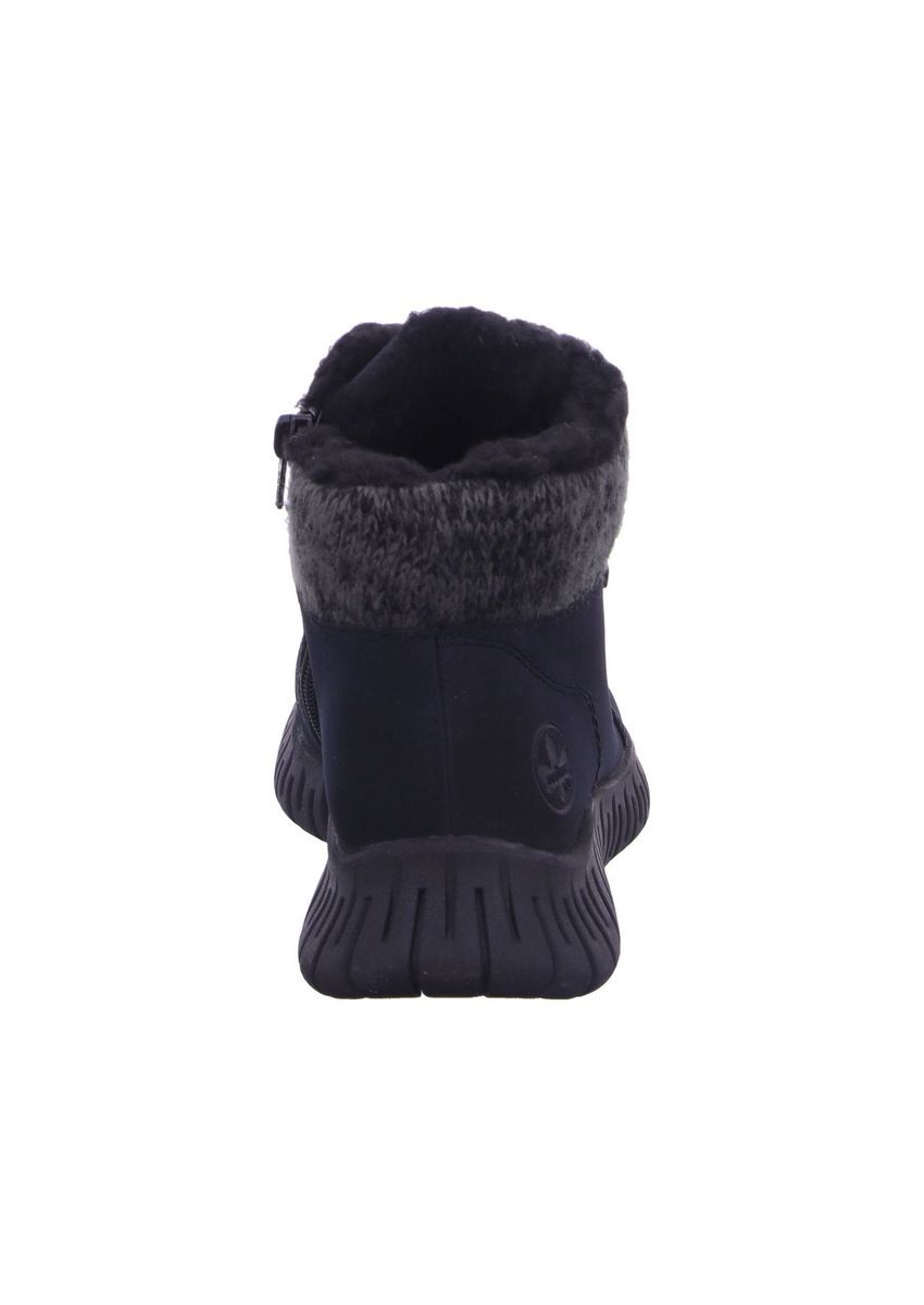 Blaue Winterstiefelette mit Schnürung