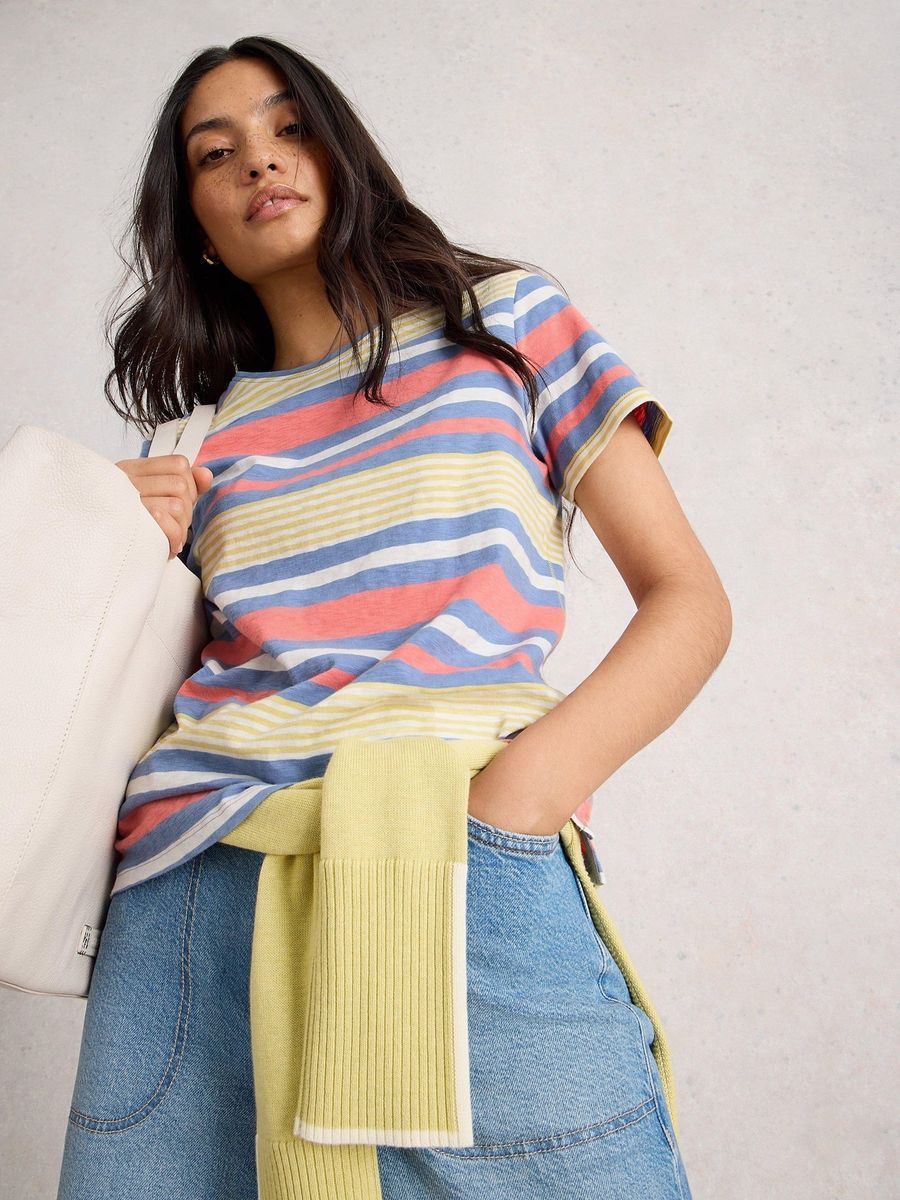 Gestreiftes Fairtrade Baumwoll T-Shirt