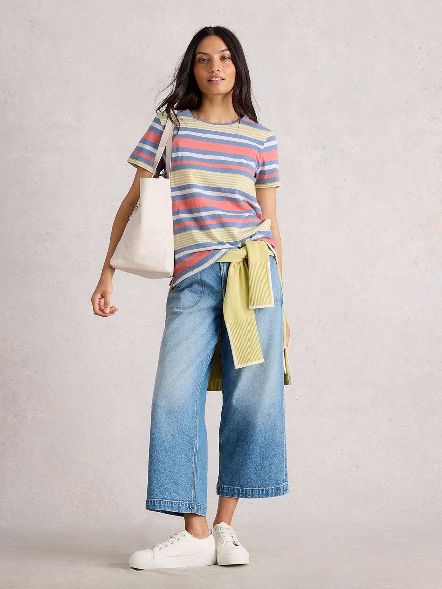 Gestreiftes Fairtrade Baumwoll T-Shirt