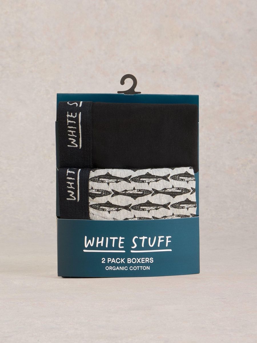 Boxershorts mit Print und Unifarben aus Bio-Baumwolle