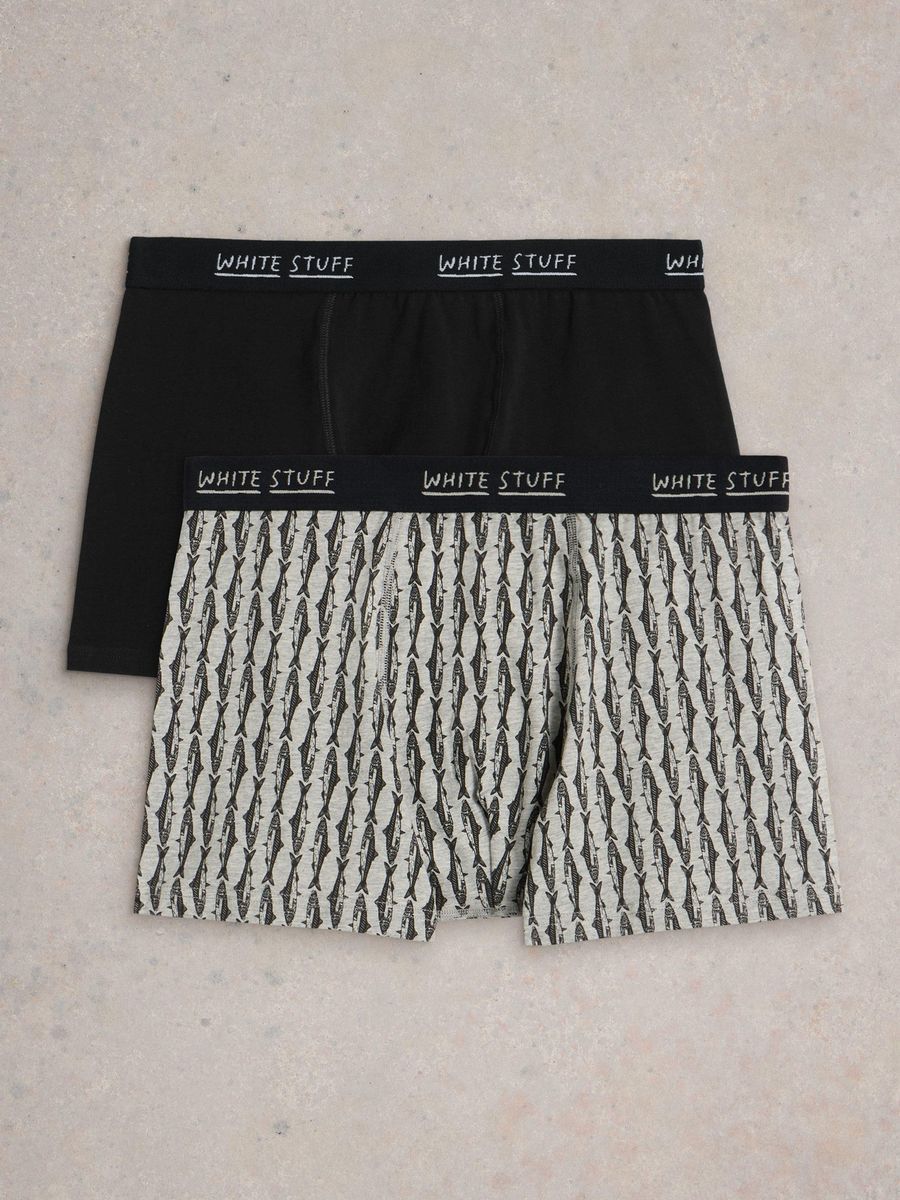 Boxershorts mit Print und Unifarben aus Bio-Baumwolle