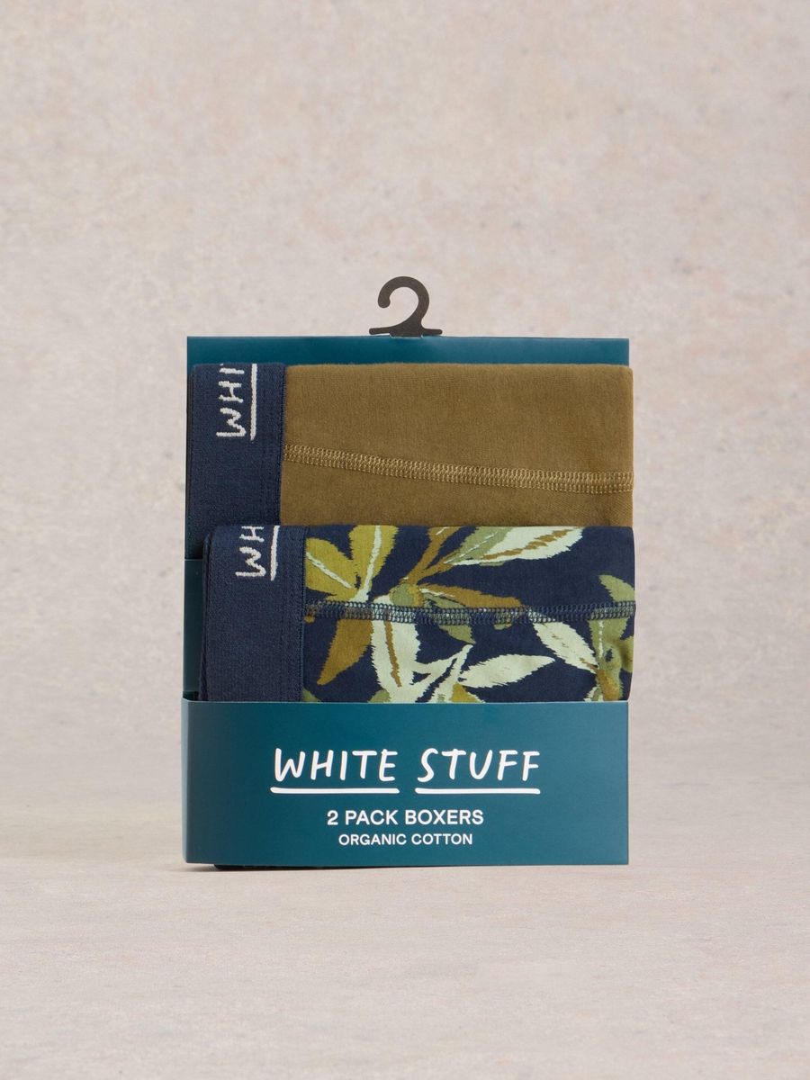 Boxershorts mit Print und Unifarben aus Bio-Baumwolle