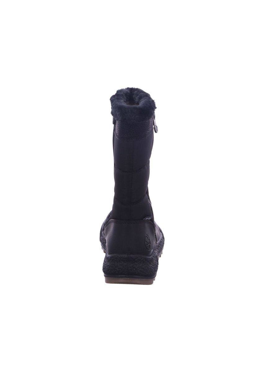 Schwarzer gesteppter Winter-Schneestiefel für Damen