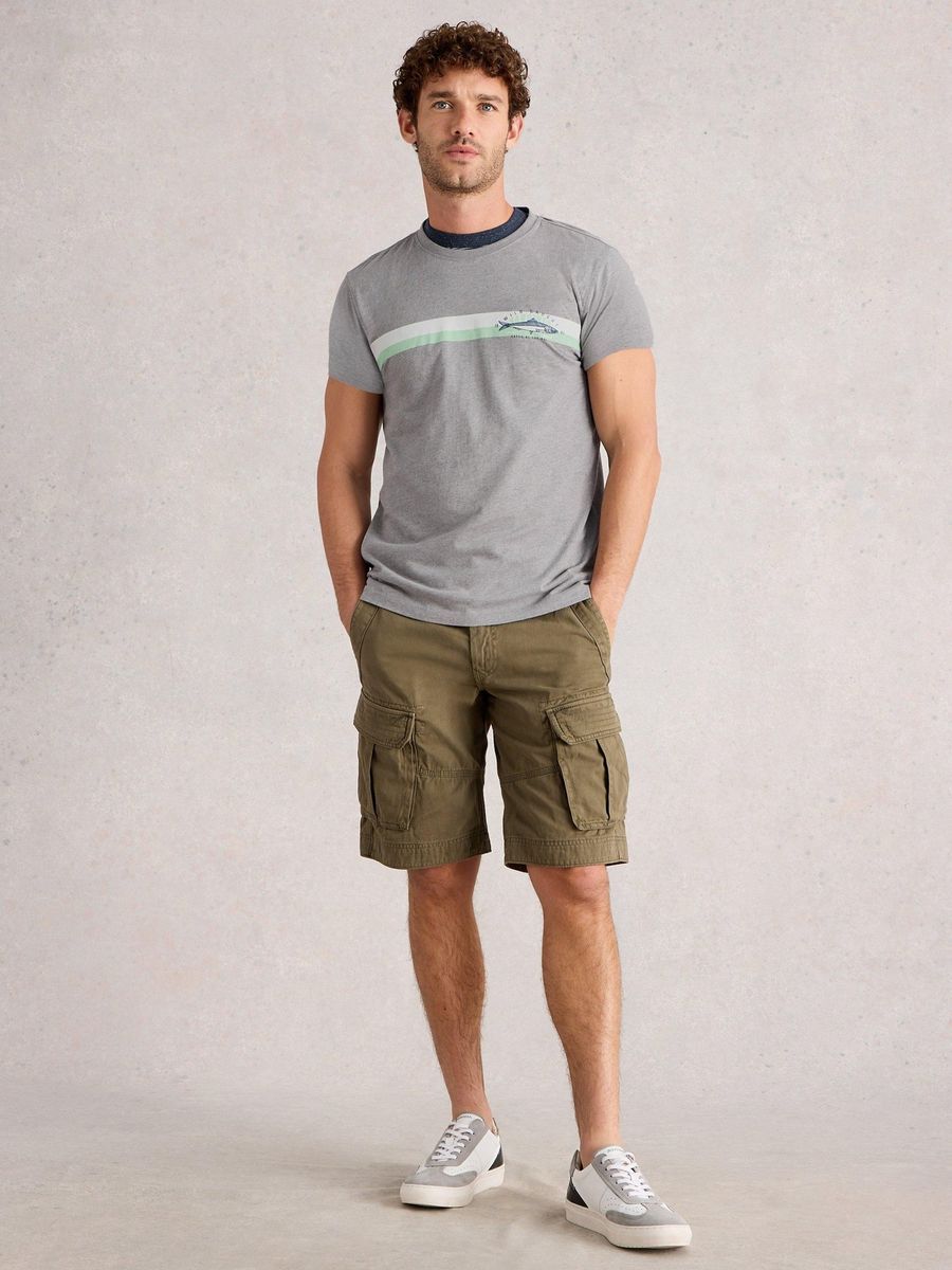 T-Shirt mit Fischmotiv