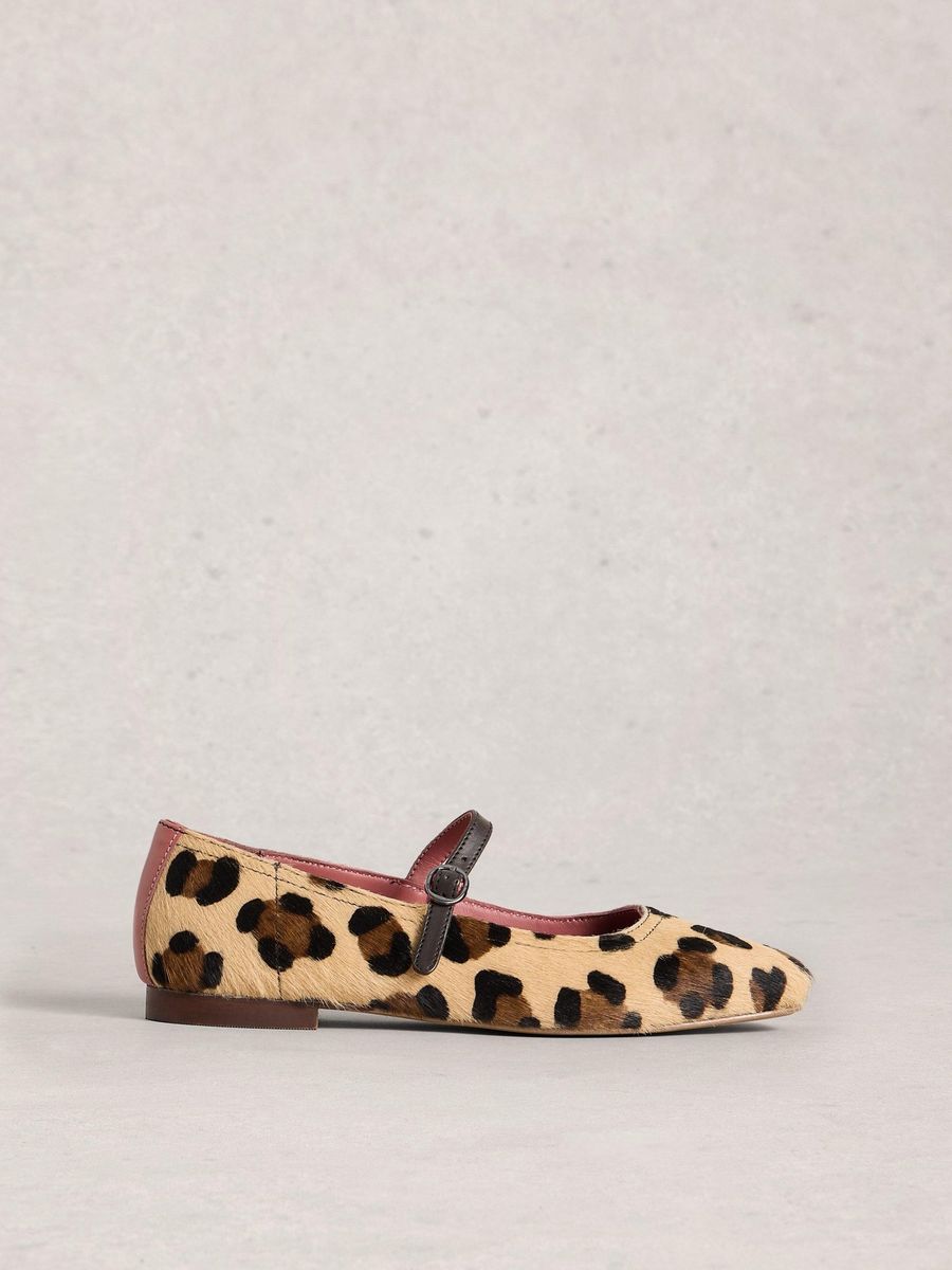 Ballerinas Mary Jane mit Animalprint
