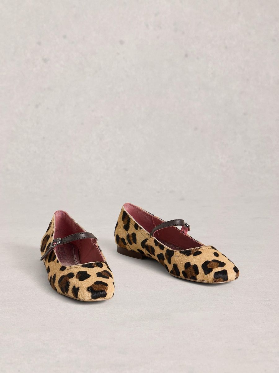 Ballerinas Mary Jane mit Animalprint