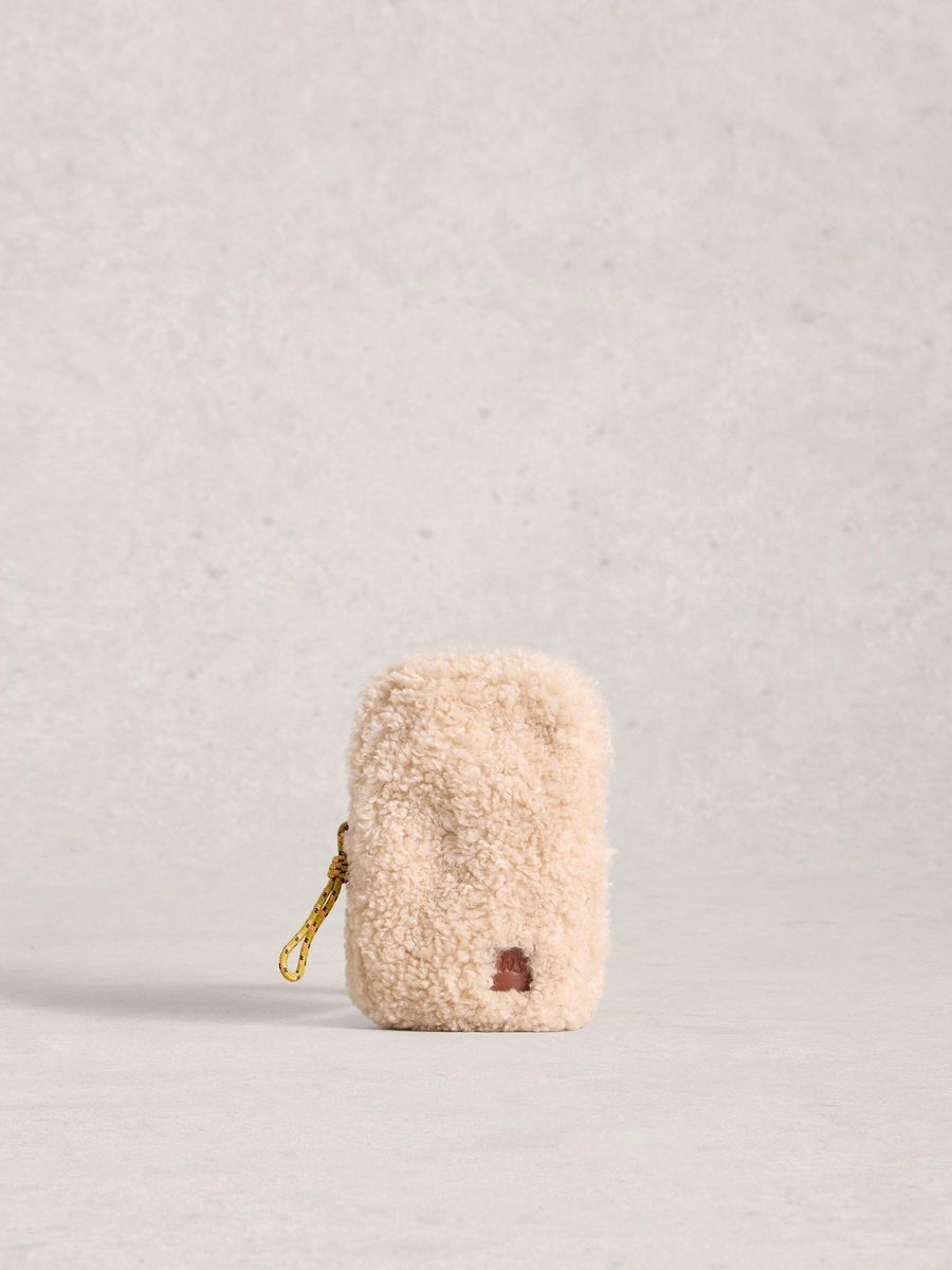 Handytasche aus Teddyfleece