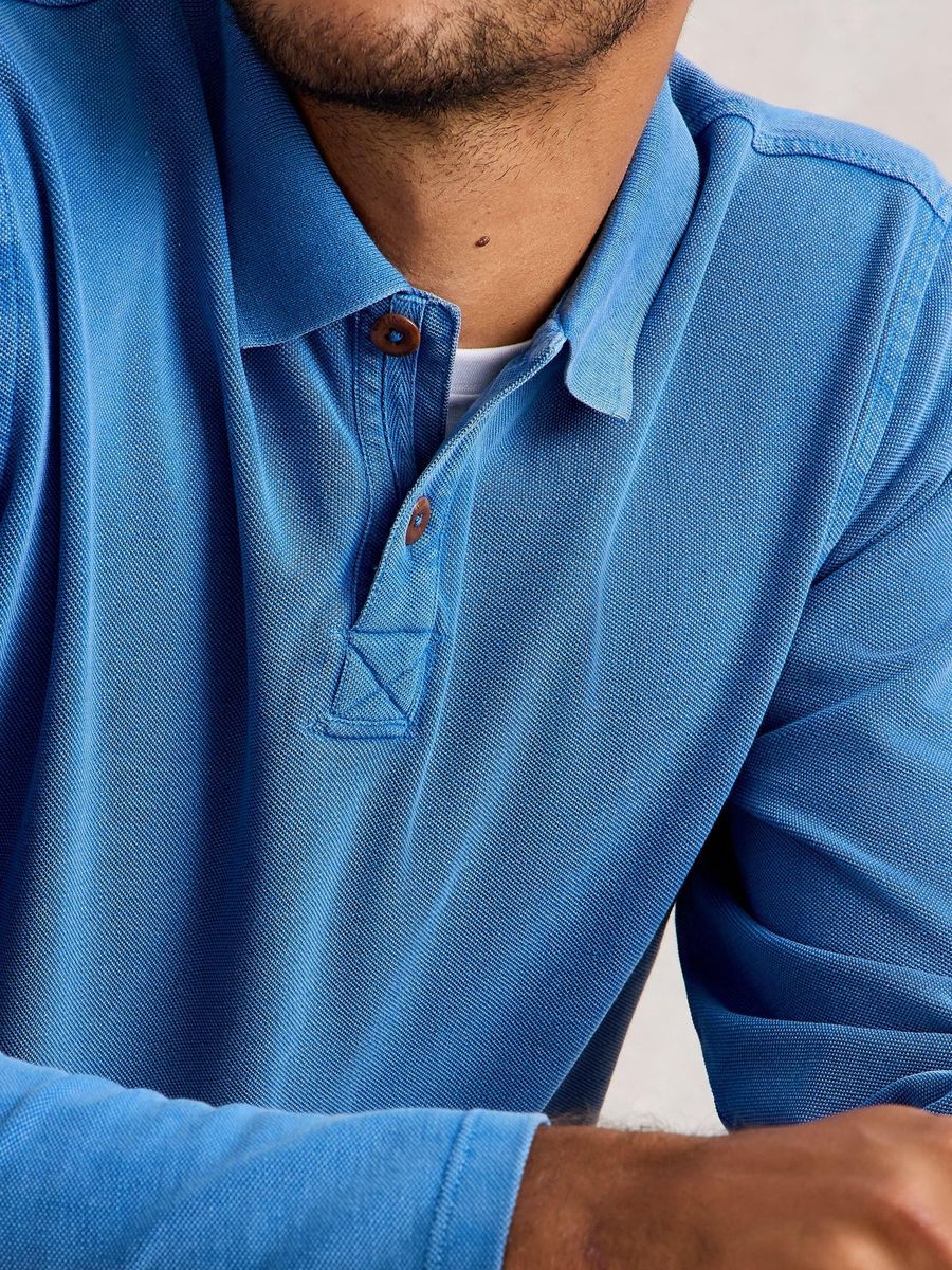 Langärmeliges Utility Poloshirt