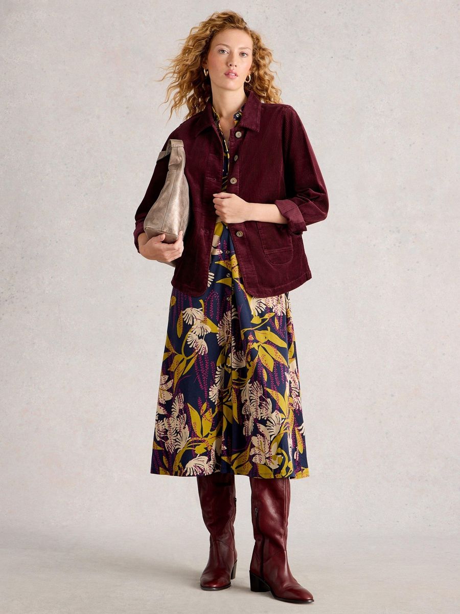 Cordjacke mit Taschen