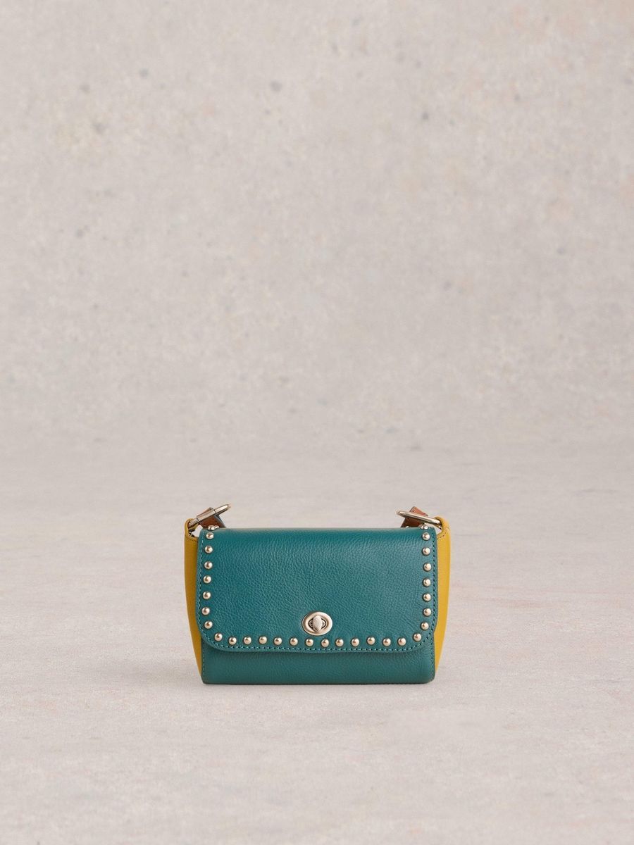Leder Umhängetasche mit Nieten