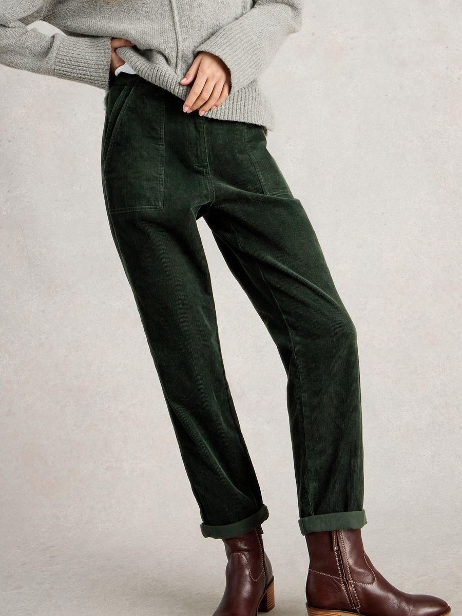 Gerade Cordhose aus Bio-Baumwolle