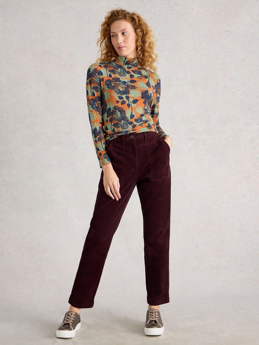 Gerade Cordhose aus Bio-Baumwolle