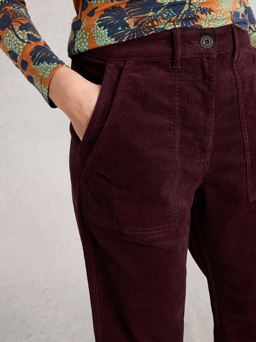 Gerade Cordhose aus Bio-Baumwolle