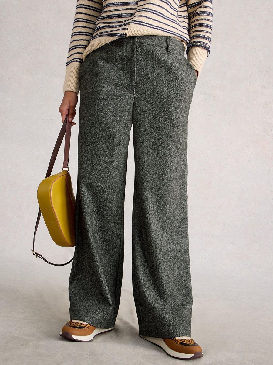 Weite Tweedhose