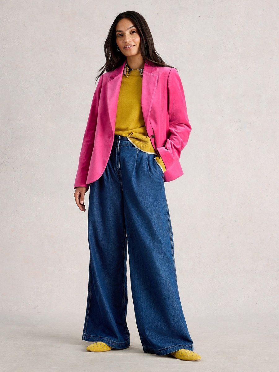 Party-Blazer aus Bio-Baumwollsamt