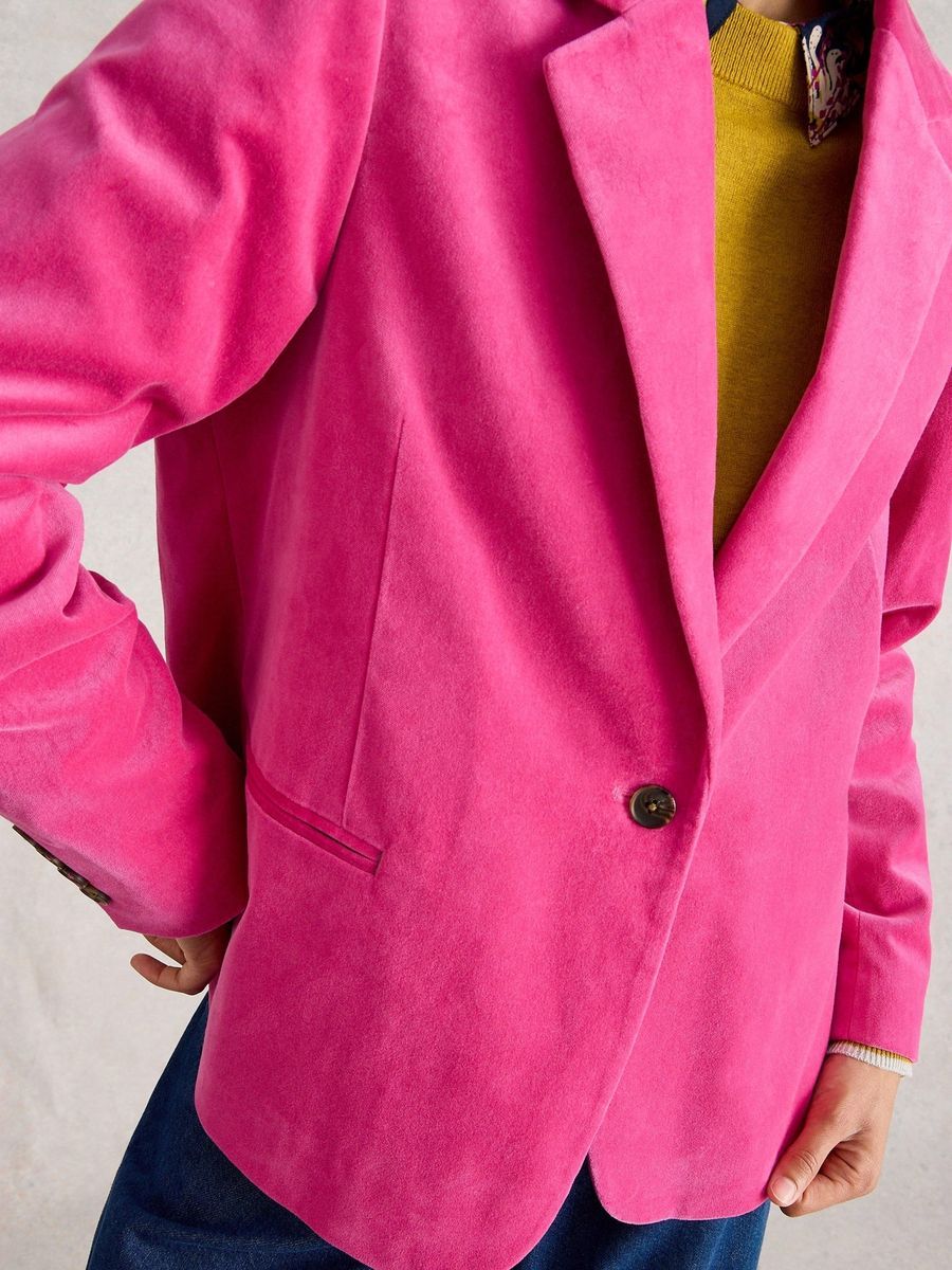 Party-Blazer aus Bio-Baumwollsamt